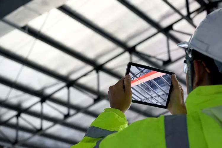 Man at the construction site
